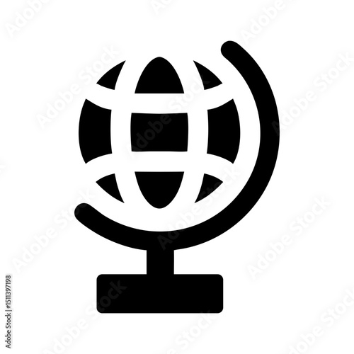 earth globe silhouette icon design
