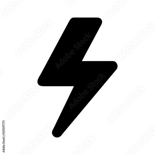 electrical discharge shape simple icon
