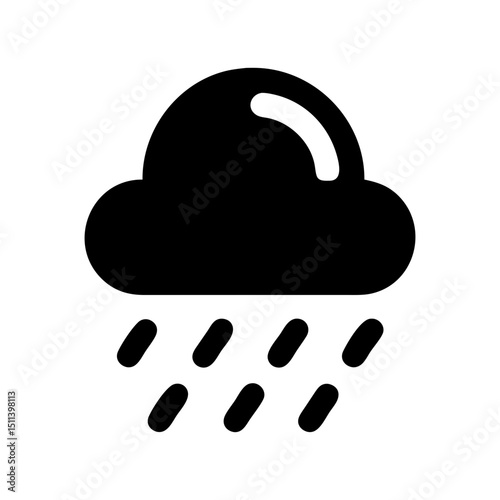 rain cloud icon
