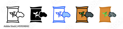 Fertilizers Icon Collection With Multiple Styles