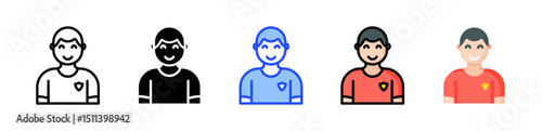 Soccer Player Icon Collection With Multiple Styles