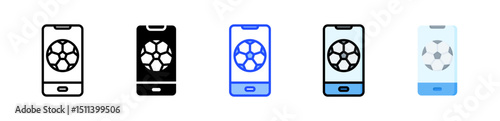 Smartphone Icon Collection With Multiple Styles