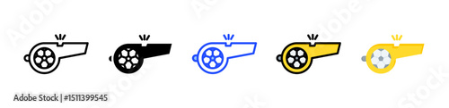 Whistle Icon Collection With Multiple Styles