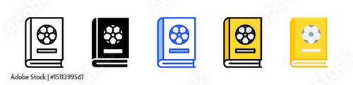 Rules Book Icon Collection With Multiple Styles
