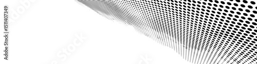 Dotted gradient halftone background. Horizontal seamless dots pattern in pop art style. Abstract modern stylish texture.