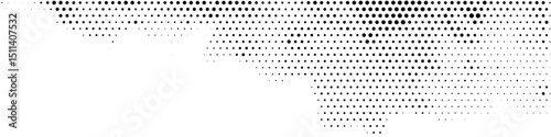 Dotted gradient halftone background. Horizontal seamless dots pattern in pop art style. Abstract modern stylish texture.