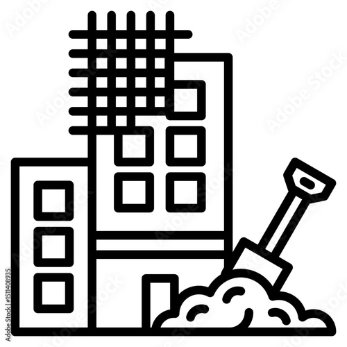 Under Construction line icon
