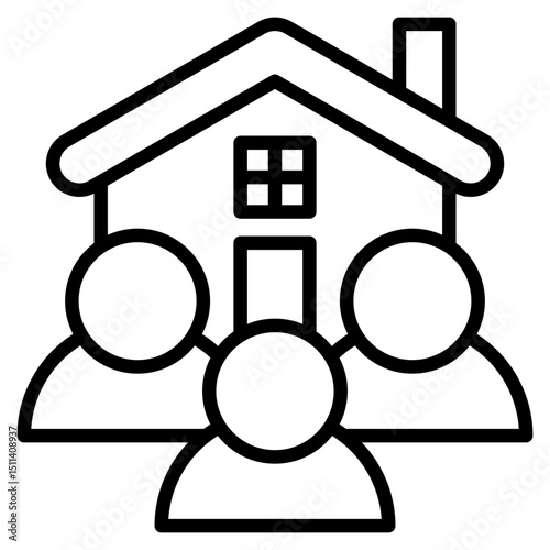Development Team line icon