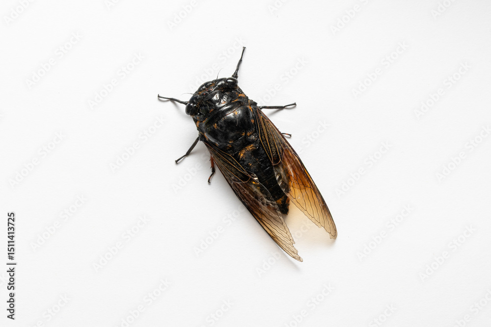 Fototapeta premium A cicada on a white background