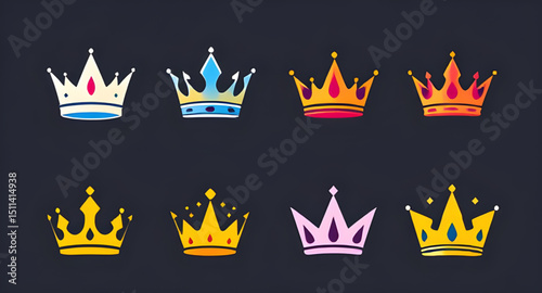flat crown vector, crown clipart vector, ancient crown illustration, glitter crown vector, noble crown design, royal crown silhouette, vector crown art, shiny king crown, crown award vector, luxury go