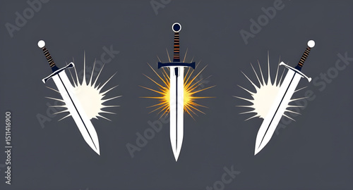 abstract sword set, medieval swords, fantasy swords, warrior swords, ancient swords, samurai swords, katana set, fencin