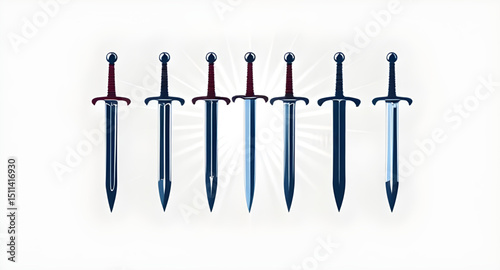 sword illustrations, royal swords, epic swords, heroic swords, dueling swords, sword pack, armory swords, weapon icons, fantasy weapon set, sword art, classic swords, combat swords, sword bundle, blad