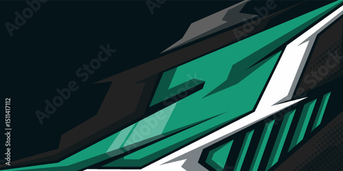 Side body graphic sticker design for car vectors. design stripes sports for car wrap. racing decals for tuning.