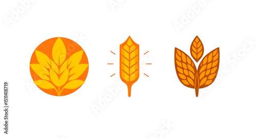 grains vector set