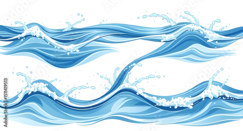 Water wave background, Ocean waves, Sea wave background, Blue wave design, Abstract water waves, Fluid wave texture, Water surface pattern, Wavy background, Aqua flow background, Underwater waves, Smo
