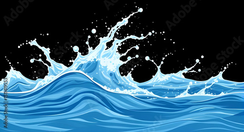 Water wave background, Ocean waves, Sea wave background, Blue wave design, Abstract water waves, Fluid wave texture, Water surface pattern, Wavy background, Aqua flow background, Underwater waves, Smo