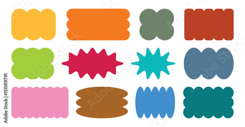 Abstract shape designs, Creative shapes, Vector