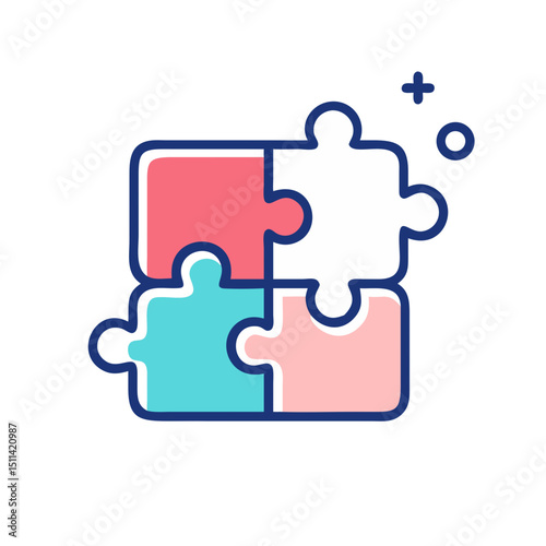 Puzzle Icon Illustration Vector