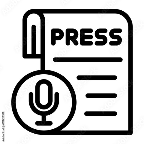 Digital PR — press release icon with a globe icon