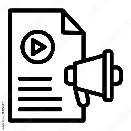 Content Marketing — a blog post or article being written icon	