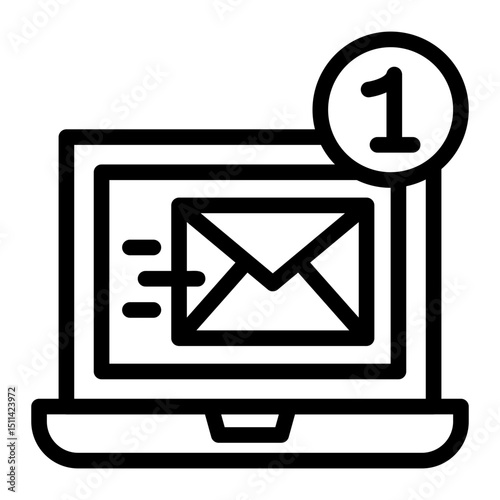 Email Marketing — an inbox with promotional emails icon	
