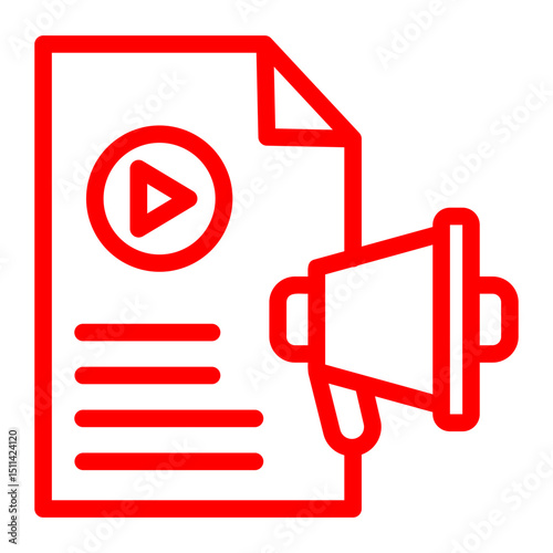 Content Marketing — a blog post or article being written icon	