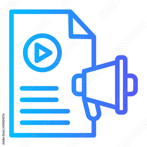 Content Marketing — a blog post or article being written icon
