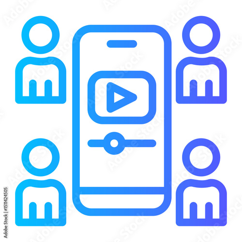 Mobile Marketing — marketing messages on a smartphone icon