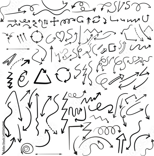  hand drawn vector element set