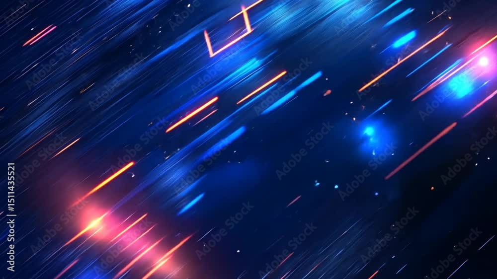 Mesmerizing digital stream an animated background of interconnected lines and glowing particles