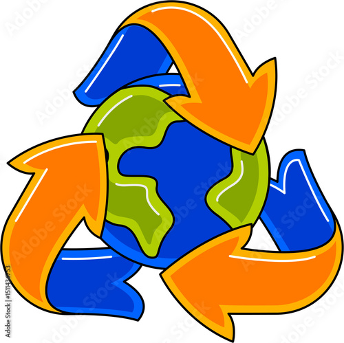 Earth Day Element Vector Illustration