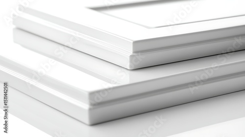 White kitchen cabinet detail