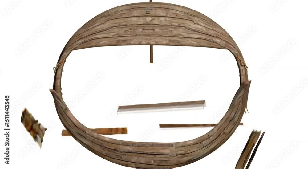 euro symbol on a wooden background. High resolution, Ultra High Definition, 4k video with ai generative