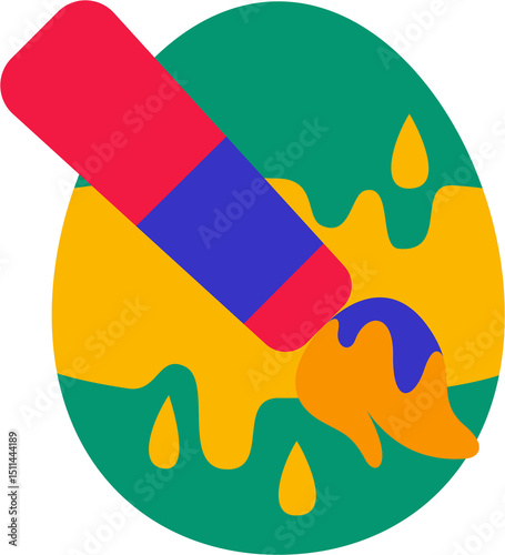 Easter Day Element Vector Illustration