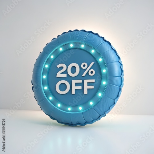 Blue Inflatable 20% Off Sal...