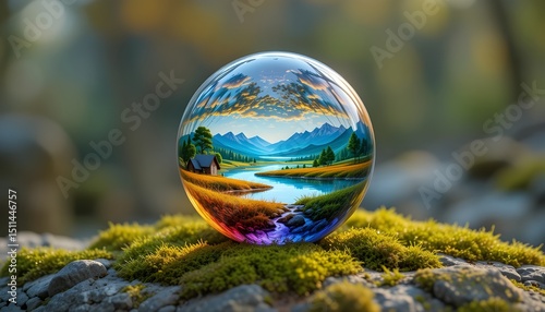 globe on the grass