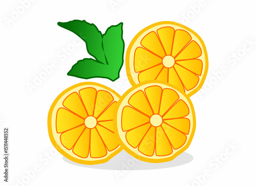 fresh lemon fruit vector color	
