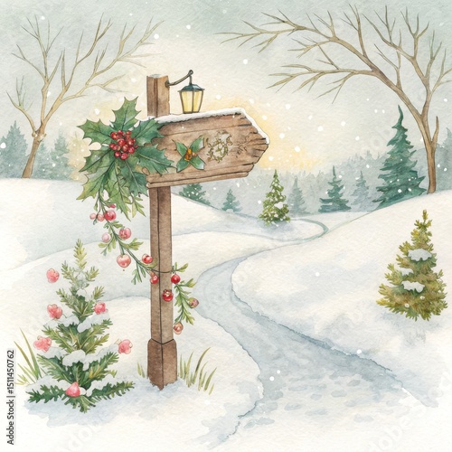 Winter Wonderland Watercolo...