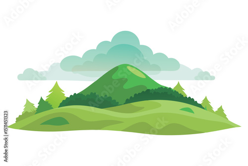 Foggy hill