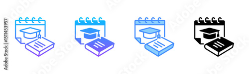 Academic Multi Style Icon Set