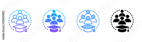 Collaboration Multi Style Icon Set