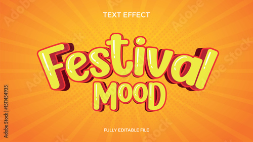 Festival Mood Text Effect - Bold, Colorful, and Playful Typography