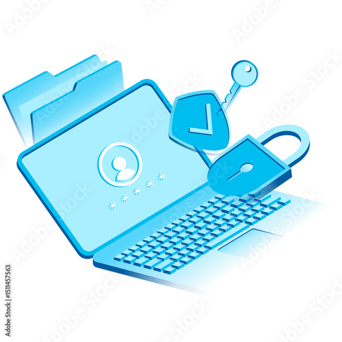 Data privacy and security on laptop
