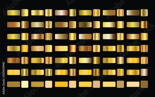 Elegant Gold Gradient Textures: Premium Design Set.