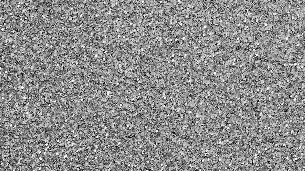 Background of shiny silver glittery material rotates at a constant fixed speed. Glamorous and sparkling looping animation