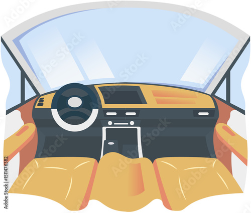 Inside the car