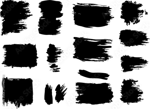 Paint brush strokes