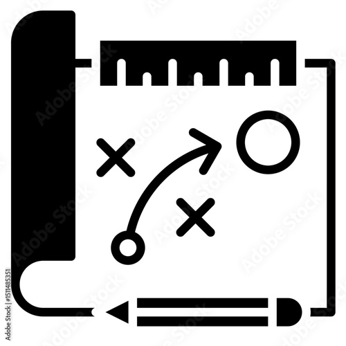 Blueprint Planning outline mixed icon