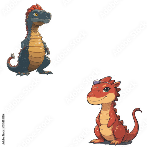 vector illustration of a dragon