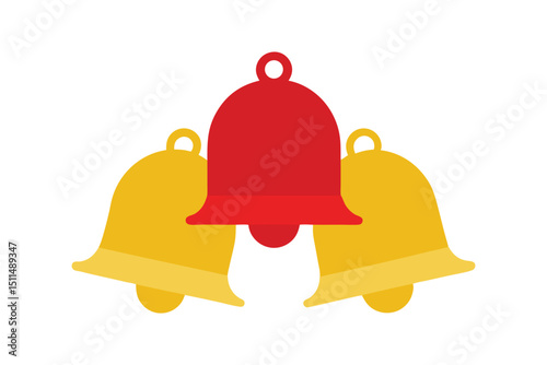 Jingle Bells Vector on White Background 